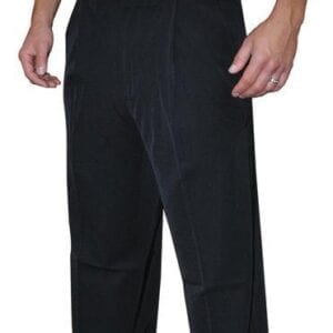 New tapered fit Smitty stretch black pleated pants
