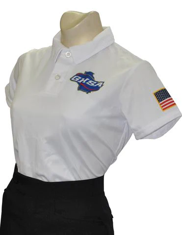 A woman wearing an official nasa uniform.