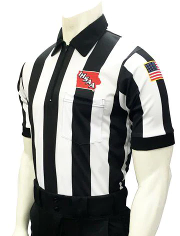A referee shirt with the name " usa " on it.