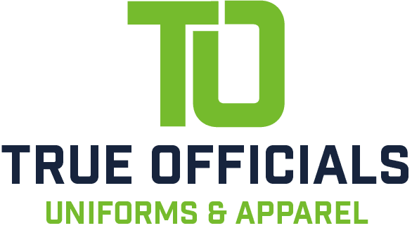 A green and black logo for the official uniform company.