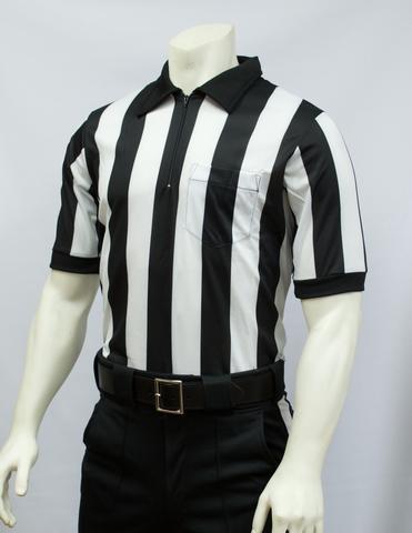 Smitty 2″ Stripe Performance Mesh Short Sleeve Shirt - True Officials
