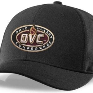 A black hat with the ohio valley conference logo on it.