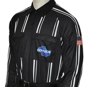 A referee shirt with the name of nasa on it.