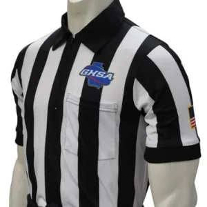 A referee shirt with the name of nasa embroidered on it.