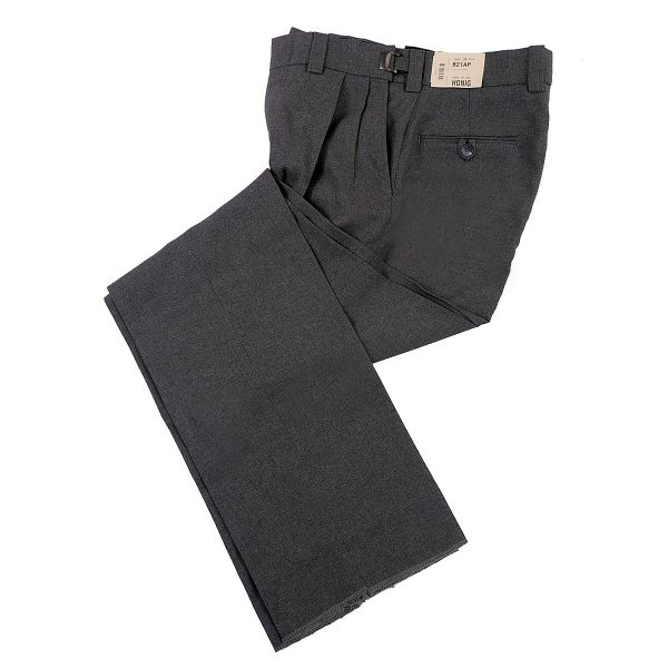A pair of pants that are on the ground.