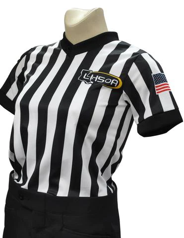 A referee shirt with the name " emsco ".