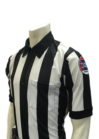 A referee shirt with the logo of the usa football league.