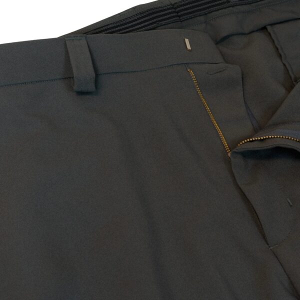 A close up of the inside pocket on a pair of pants