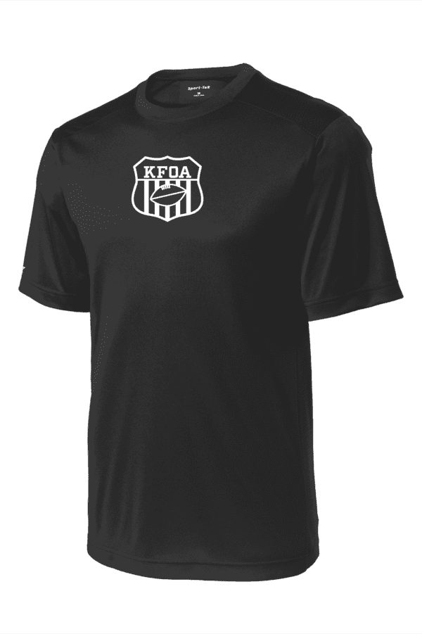 A black shirt with a kepa team logo on it.