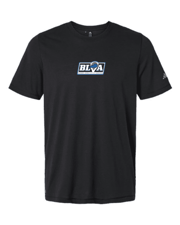 A black shirt with the words blta on it.