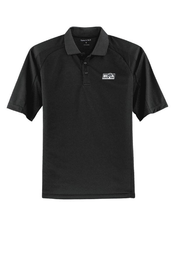 A black polo shirt with the words " back to school ".