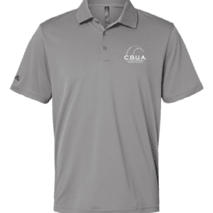 A gray polo shirt with the words civa on it.