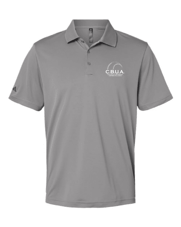 A gray polo shirt with the words civa on it.