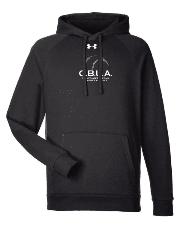 A black hoodie with the words cbia written on it.