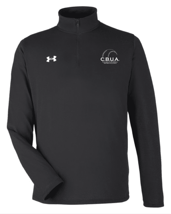 A black under armour jacket with the word ceuta on it.