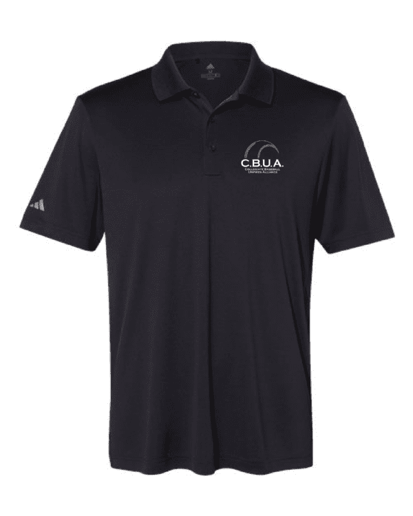 A black polo shirt with the words cruia on it.