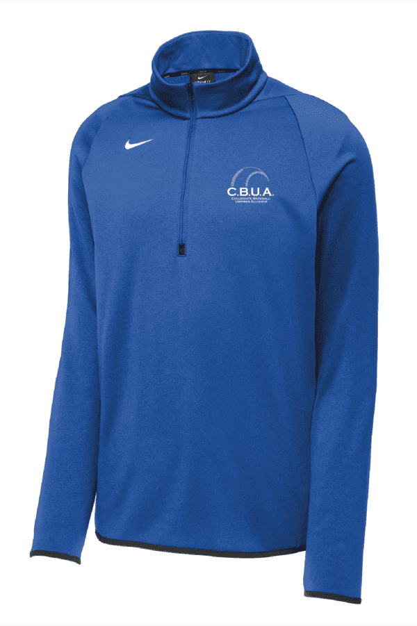 A blue nike long sleeve shirt with the logo of ucla.