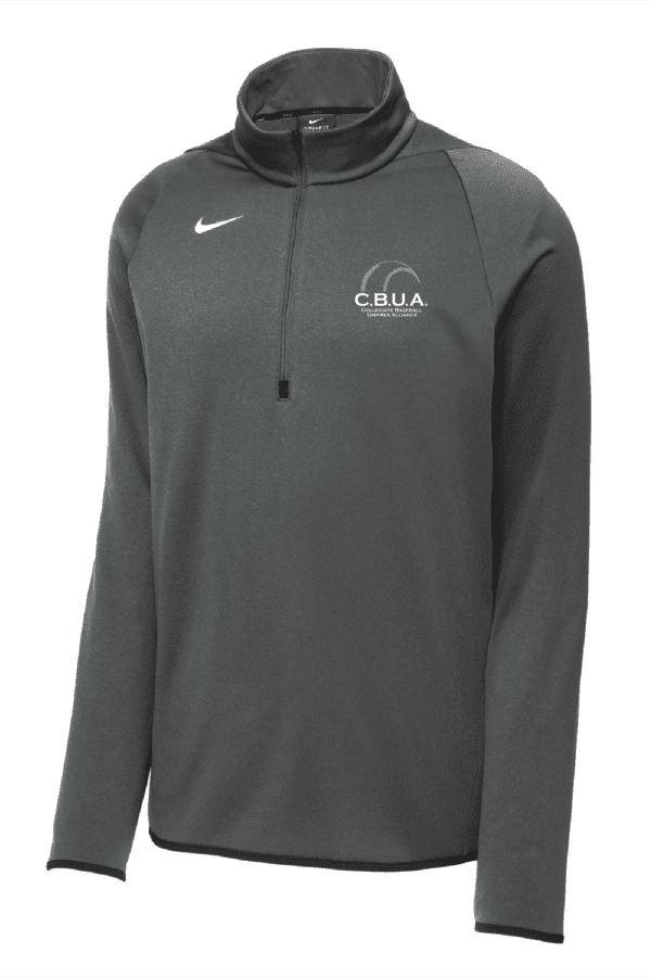 A gray nike long sleeve shirt with the words " csula " on it.