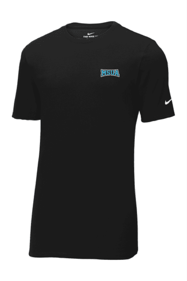 A black nike shirt with the word delta on it.