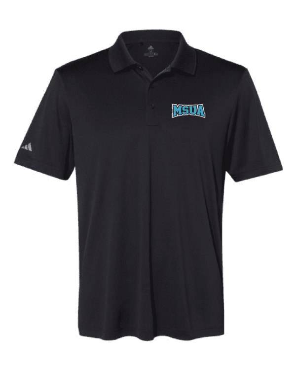 A black polo shirt with the words " bahia ".