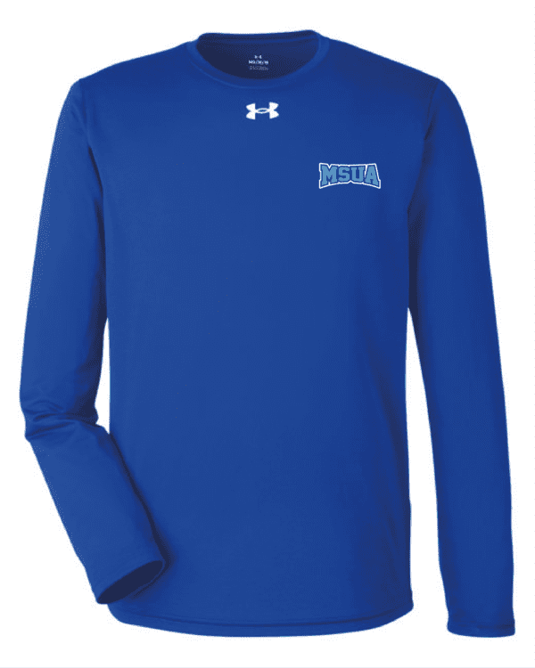 A blue long sleeve shirt with the name of jane on it.