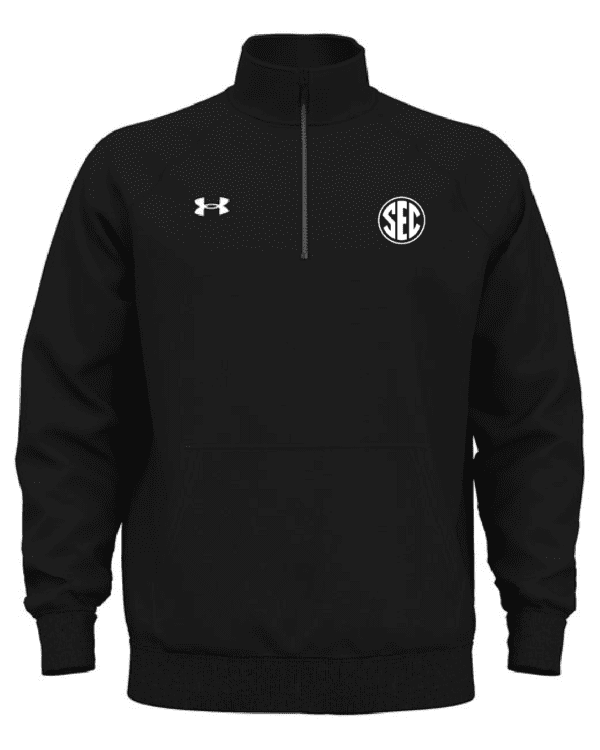 SEC Under Armour Men's Rival Fleece Quarter-Zip - Image 2