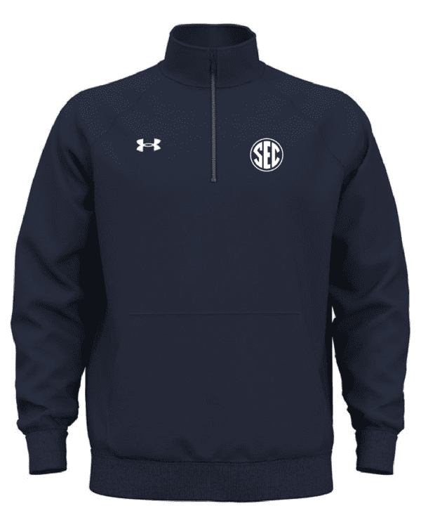 SEC Under Armour Men's Rival Fleece Quarter-Zip - Image 3