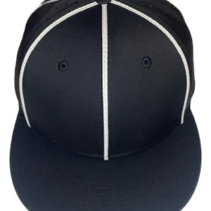 Richardson LITE R-Flex Performance Football/Lacrosse Officials Hat-Black w/White Piping