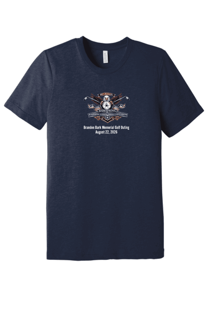 BarkStrong 10 Year Anniversary Logo Bella + Canvas Tri-Blend T-shirt - Image 2