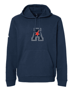 AAC 1 Adidas Fleece Hooded Sweatshirt - Image 3