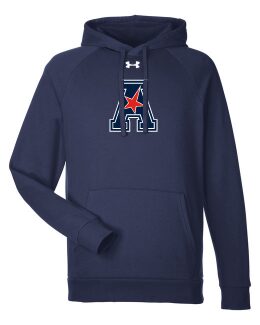 AAC 2 Under Armour Men's Rival Fleece Hooded Sweatshirt - Image 2