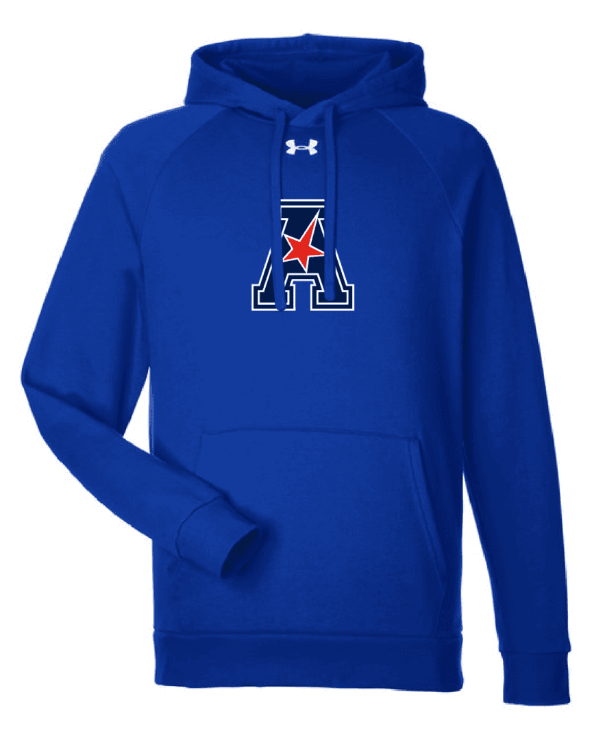 AAC 2 Under Armour Men's Rival Fleece Hooded Sweatshirt - Image 4