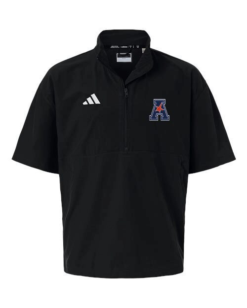 American Adidas Short Sleeve Quarter-Zip Pullover - Image 2