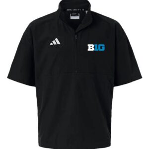 Big 10 Adidas Short Sleeve Quarter-Zip Pullover