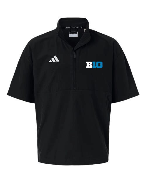 Big 10 Adidas Short Sleeve Quarter-Zip Pullover - Image 2