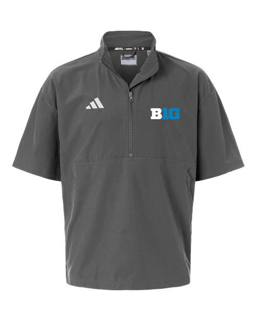 Big 10 Adidas Short Sleeve Quarter-Zip Pullover - Image 3
