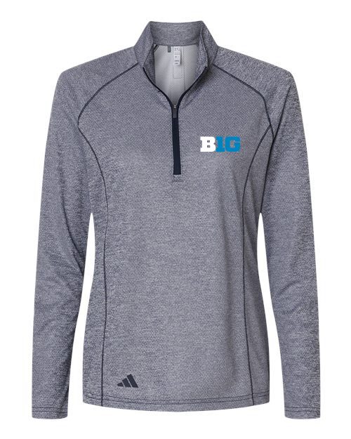 Big 10 Adidas Women's Space Dyed Quarter-Zip Pullover - Image 2