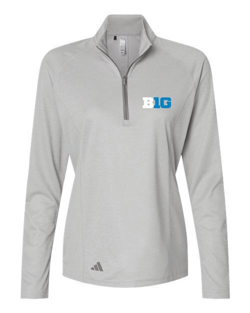 Big 10 Adidas Women's Space Dyed Quarter-Zip Pullover