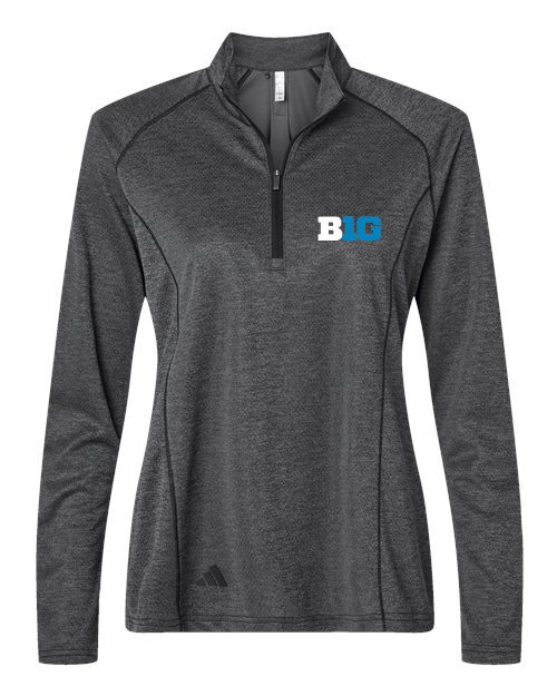 Big 10 Adidas Women's Space Dyed Quarter-Zip Pullover - Image 3