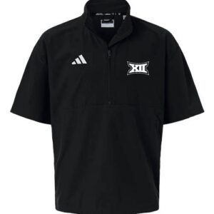 Big 12 Adidas Short Sleeve Quarter-Zip Pullover