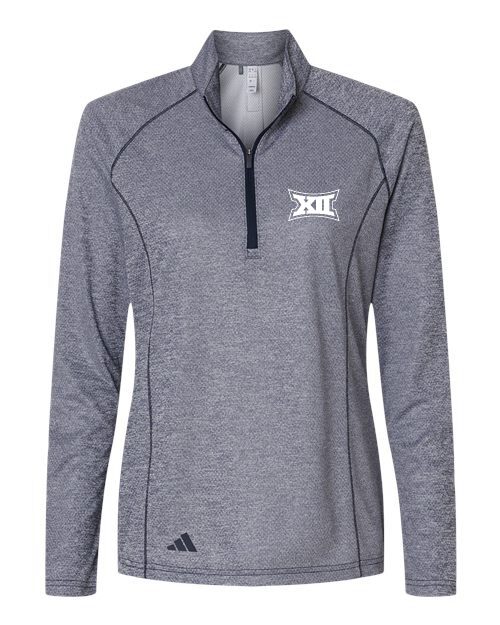 Big 12 Adidas Women's Space Dyed Quarter-Zip Pullover - Image 2