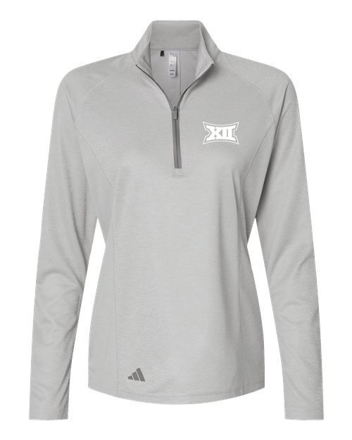 Big 12 Adidas Women's Space Dyed Quarter-Zip Pullover
