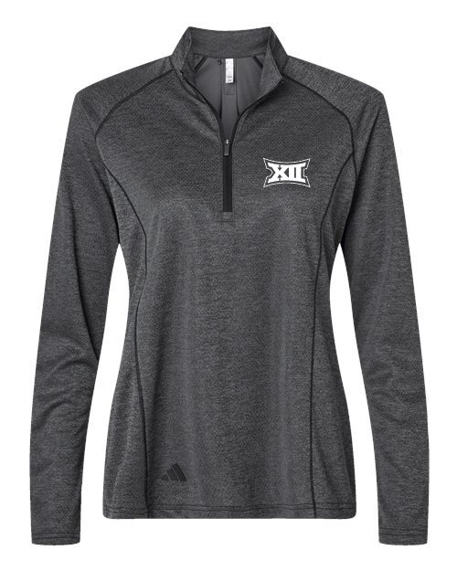 Big 12 Adidas Women's Space Dyed Quarter-Zip Pullover - Image 3