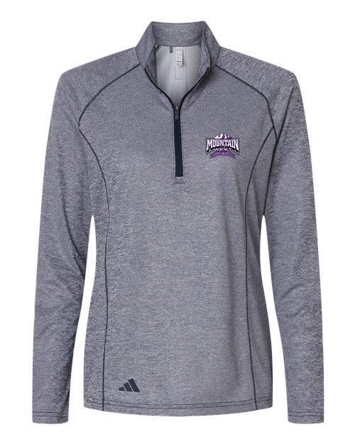 Mountain West Adidas Women's Space Dyed Quarter-Zip Pullover - Image 2