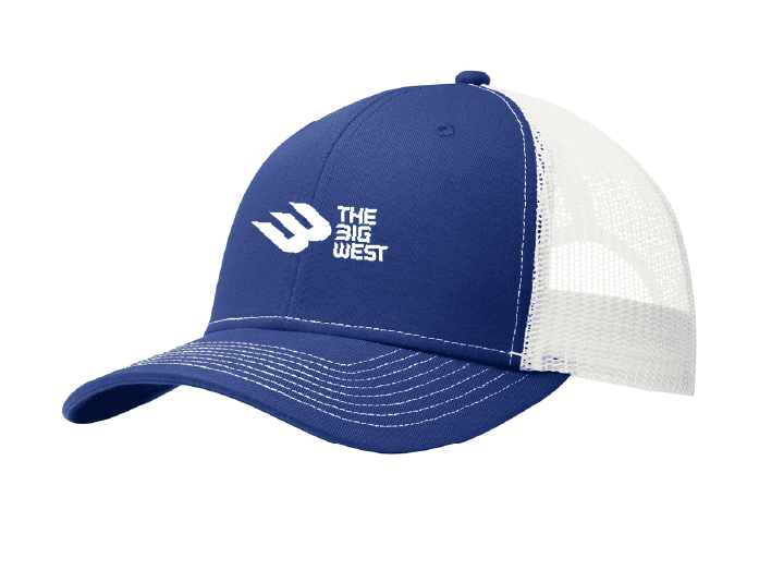Big West 2 Snapback Trucker Cap White Logo - Image 2