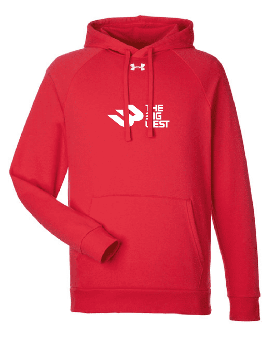 Big West 2 Under Armour Men's Rival Fleece Hooded Sweatshirt - Image 3