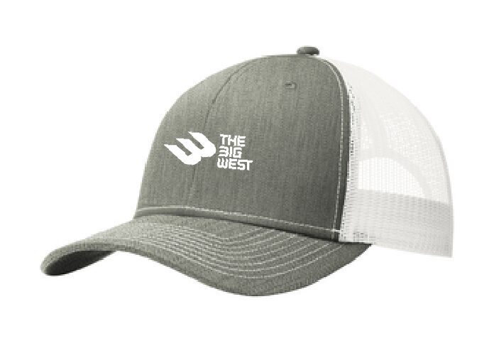 Big West 2 Snapback Trucker Cap White Logo - Image 5