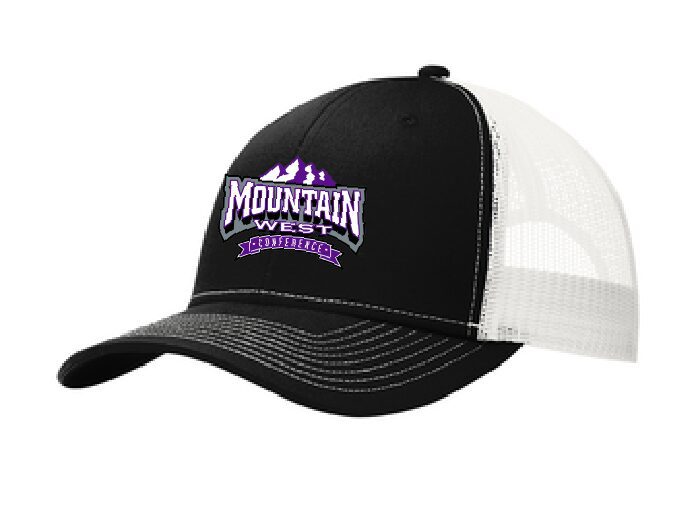 Mountain West 2 Snapback Trucker Cap White Logo - Image 3